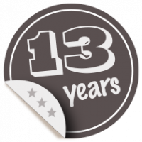 Thirteen-year membership badge